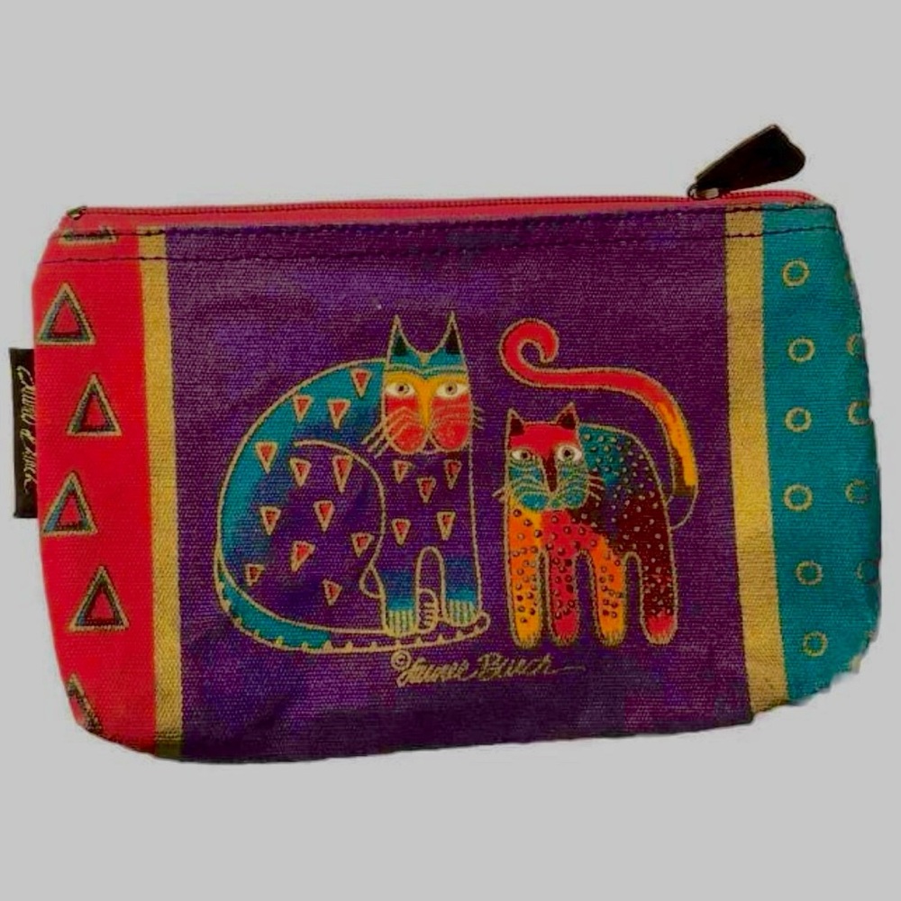 Laurel Burch Fantastic Felines Book w/ Feline Friends Zipper Pouch Cosmetic Bag - Picture 6 of 14